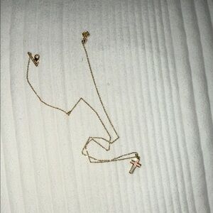 Kendra Scott Gold Cross Pendant Necklace - Classic Women's Jewelry